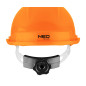 Industrihjälm med hakrem, orange