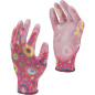 L230307K Trädgårdshandskar rosa 7, CE, LahtiPro