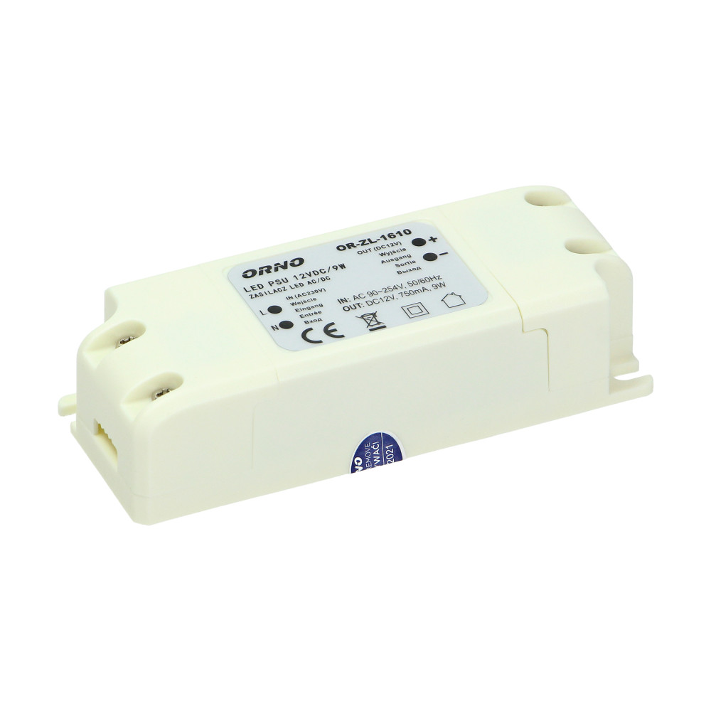Strömförsörjning för LED 12VDC 9W, IP20 Strömförsörjning för LED 12VDC 9W, IP20
