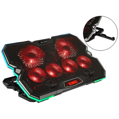 66-366- Laptopkylare med 6 fläktar vortex rgb