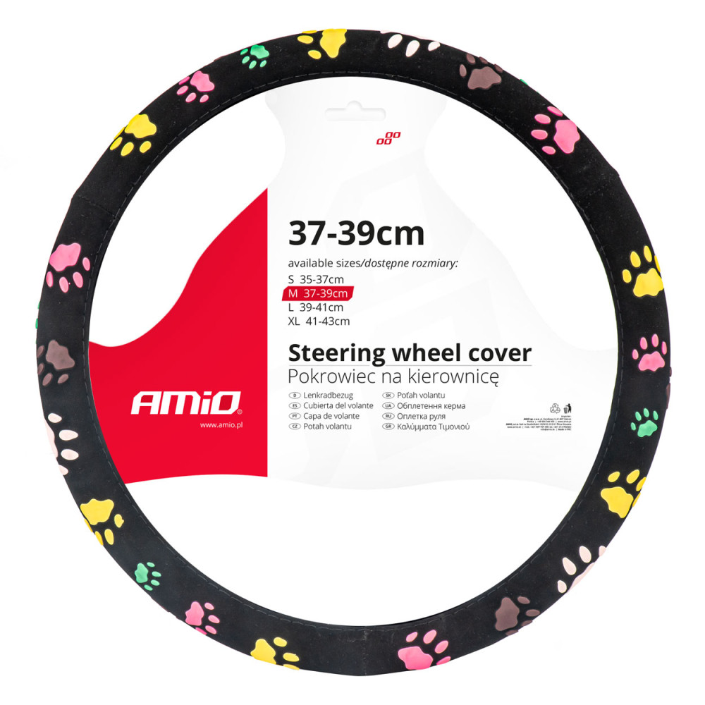 Skydd för bilratt med en diameter på 37-39 cm, modell SWC-45-M, artikelnummer AMIO-02986. Skydd för bilratt med en diameter på 37-39 cm, modell SWC-45-M, artikelnummer AMIO-02986.