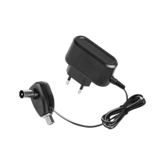 Strömförsörjning för antenn med elektronik och 'F'-kontakt