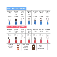 Set av kontakter och krympslangsrör 678el.E6087