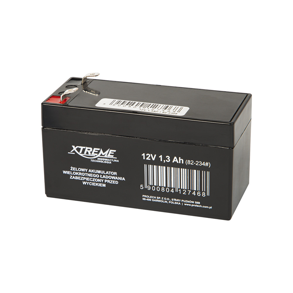 82-234- Akumulator żelowy 12v  1.3ah xtreme 98x52x44_4,8