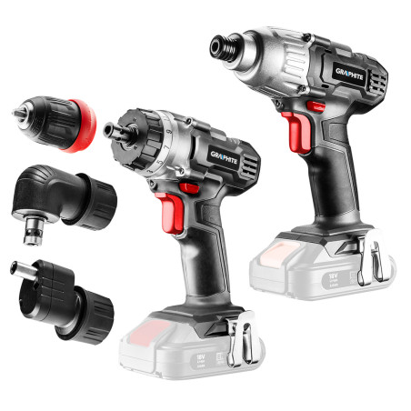 Set E+: borrskruvdragare 58G022-AD med skruvdragare 58G012