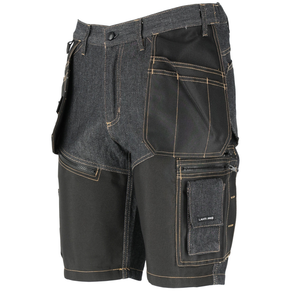 Spodenki krótkie jeans. czar. ze wzmoc., 'xl', ce, lahti