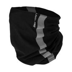 L1030300 Multifunktionell svart halsduk med reflexband