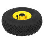 69-002- Hjul 26 cm för skottkärra vagn 260x85 3.00/4 gult