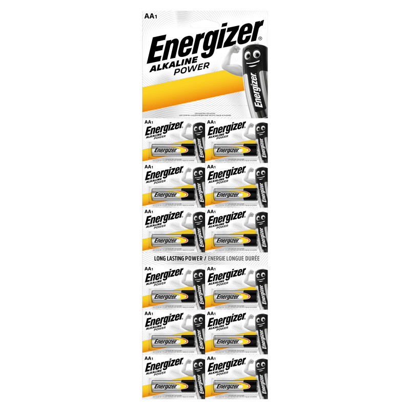 BATERIE ENERGIZER ALKALINE POWER MULTIBLISTER AA LR6, 12 st. 

BATTERIER ENERGIZER ALKALINE POWER MULTIBLISTER AA LR6, 12 st.