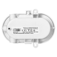 OVAL 7040T/P, belysningsarmatur, 40W, E27, IP44, IK10, matt polykarbonatskärm, polypropylenbas, plastnät, vit. |…