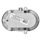 OVAL 7040T/P, belysningsarmatur, 40W, E27, IP44, IK10, matt polykarbonat skärm, polypropylenbas, plastnät, sza