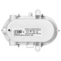 OVAL 7040T/R, belysningsarmatur, 40W, E27, IP44, IK10, matt polykarbonatskärm, polypropylenbas, metallnät spridare