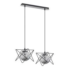 CORRADO 2P, hängande lampa, E14 max. 2x 40W, krom | HandlaSmidigt.se
