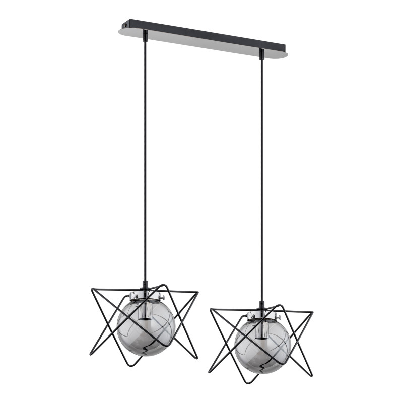 CORRADO 2P, hängande lampa, E14 max. 2x 40W, krom