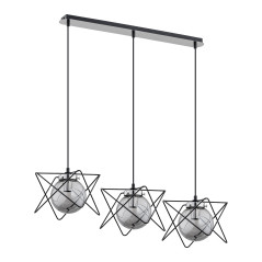 CORRADO 3P, hängande lampa, E14 max. 3x 40W, krom