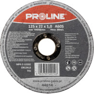 44012 Tarcza do cięcia stali  kwasoodpornej T41, 125x1.2 mm, Proline