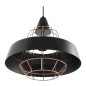 ROCCO 1P, hängande lampa, E27 max. 60W, svart, koppar