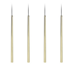 RÖR 4P, hängande lampa, G9 max. 6W, guld | HandlaSmidigt.se
