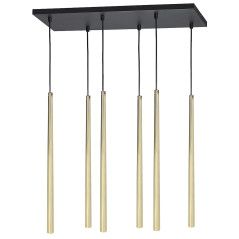 RÖR 6P, hängande lampa, G9 max. 6W, guld