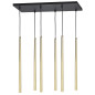 RÖR 6P, hängande lampa, G9 max. 6W, guld