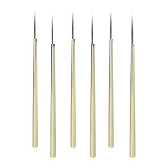 RÖR 6P, hängande lampa, G9 max. 6W, guld | HandlaSmidigt.se