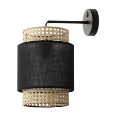 LANA 1P, vägglampa, E27 max. 60W, svart | HandlaSmidigt.se