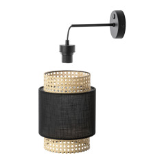 LANA 1P, vägglampa, E27 max. 60W, svart | HandlaSmidigt.se