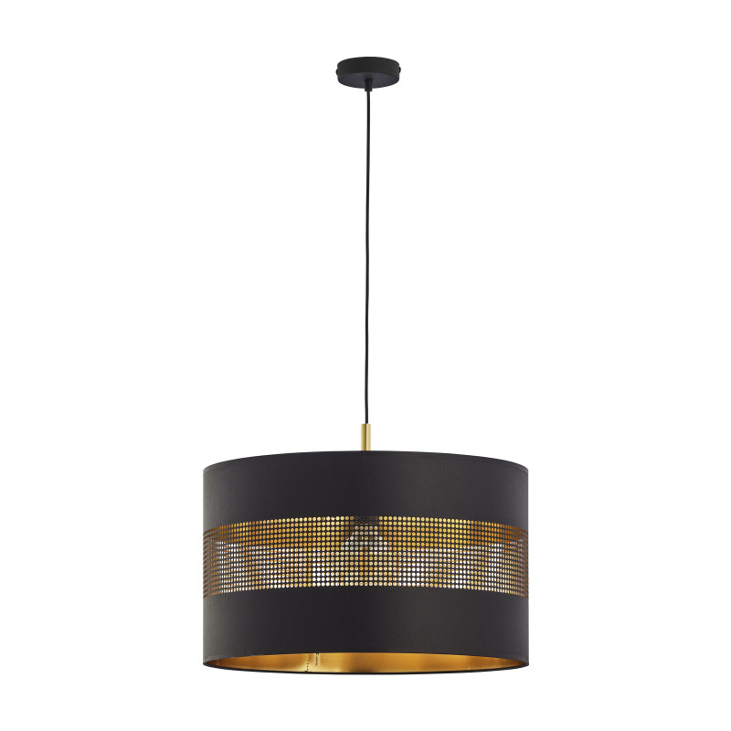 ALESSIO 1P, hängande lampa, E27 max. 60W, svart-guld