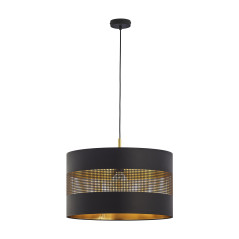 ALESSIO 1P, hängande lampa, E27 max. 60W, svart-guld