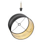 ALESSIO 1P, hängande lampa, E27 max. 60W, svart-guld