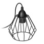 WAYA hängande lampa, max effekt 1x60W, E27, svart