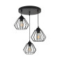 WAYA hängande lampa, max effekt 3x60W, E27, svart