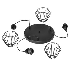 WAYA hängande lampa, max effekt 3x60W, E27, svart | HandlaSmidigt.se