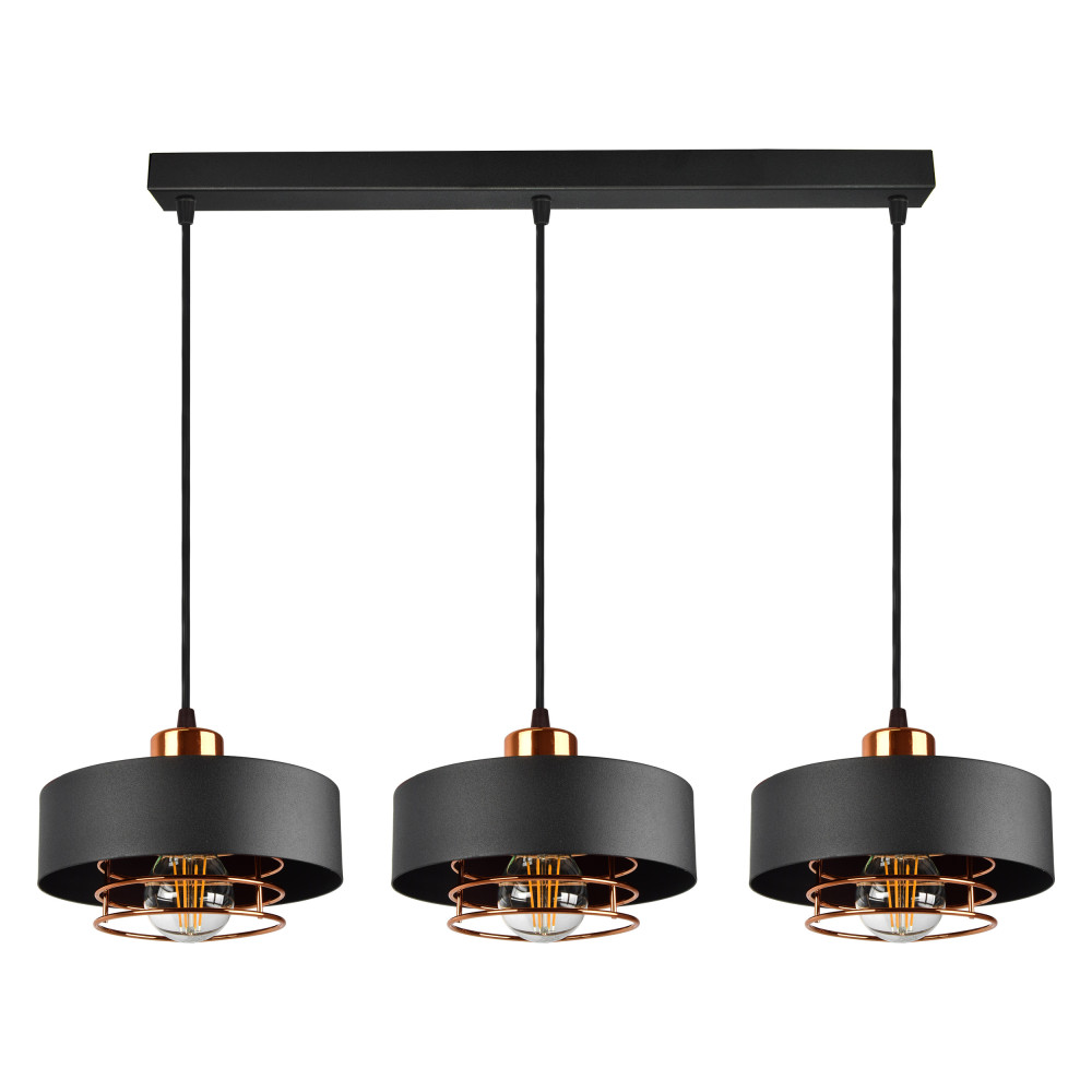 CHIRO hängande lampa, max effekt 3x60W, E27, svart
