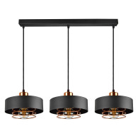 CHIRO hängande lampa, max effekt 3x60W, E27, svart