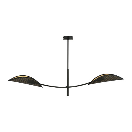 PETALO hängande lampa, max effekt 2x40W, E14, svart-guld