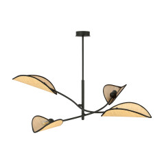 PETALO hängande lampa, max effekt 4x40W, E14, svart rotting