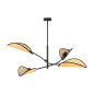 PETALO hängande lampa, max effekt 4x40W, E14, svart rotting