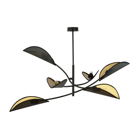 PETALO hängande lampa, max effekt 6x40W, E14, svart-guld | HandlaSmidigt.se