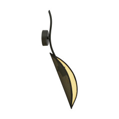 PETALO vägglampa, max 40W, E14, svart-guld | HandlaSmidigt.se