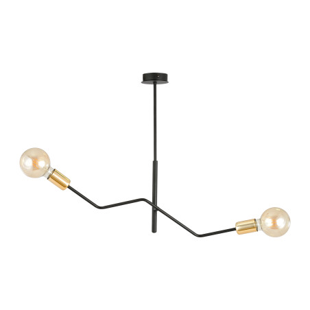 GIRO hängande lampa, max effekt 2x60W, E27, svart-guld