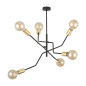 GIRO hängande lampa, max effekt 6x60W, E27, svart-guld
