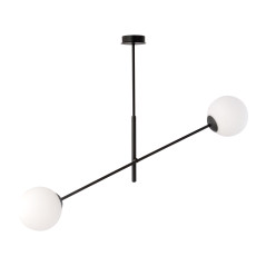 LAMPA pendel, max effekt 2x40W, E14, svart-vit