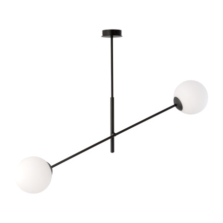 LAMPA pendel, max effekt 2x40W, E14, svart-vit