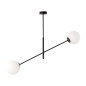 LAMPA pendel, max effekt 2x40W, E14, svart-vit