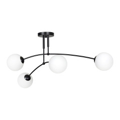 MONZA hängande lampa, max effekt 4x40W, E14, svart-vit | HandlaSmidigt.se