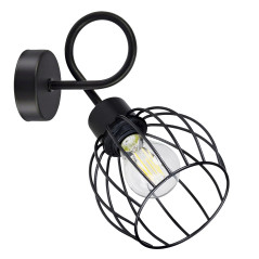 MARBELLA vägglampa, max effekt 1x60W, E27, svart | HandlaSmidigt.se