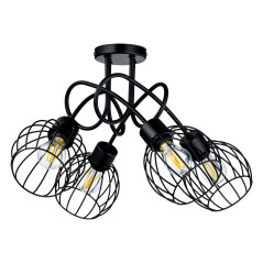 MARBELLA hängande lampa, max effekt 4x60W, E27, svart | HandlaSmidigt.se