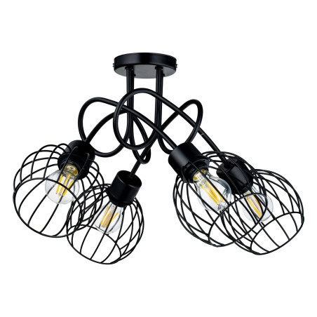 MARBELLA hängande lampa, max effekt 4x60W, E27, svart | HandlaSmidigt.se