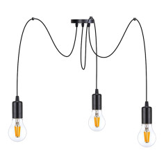 LINO hängande lampa, max effekt 3x60W, E27, svart